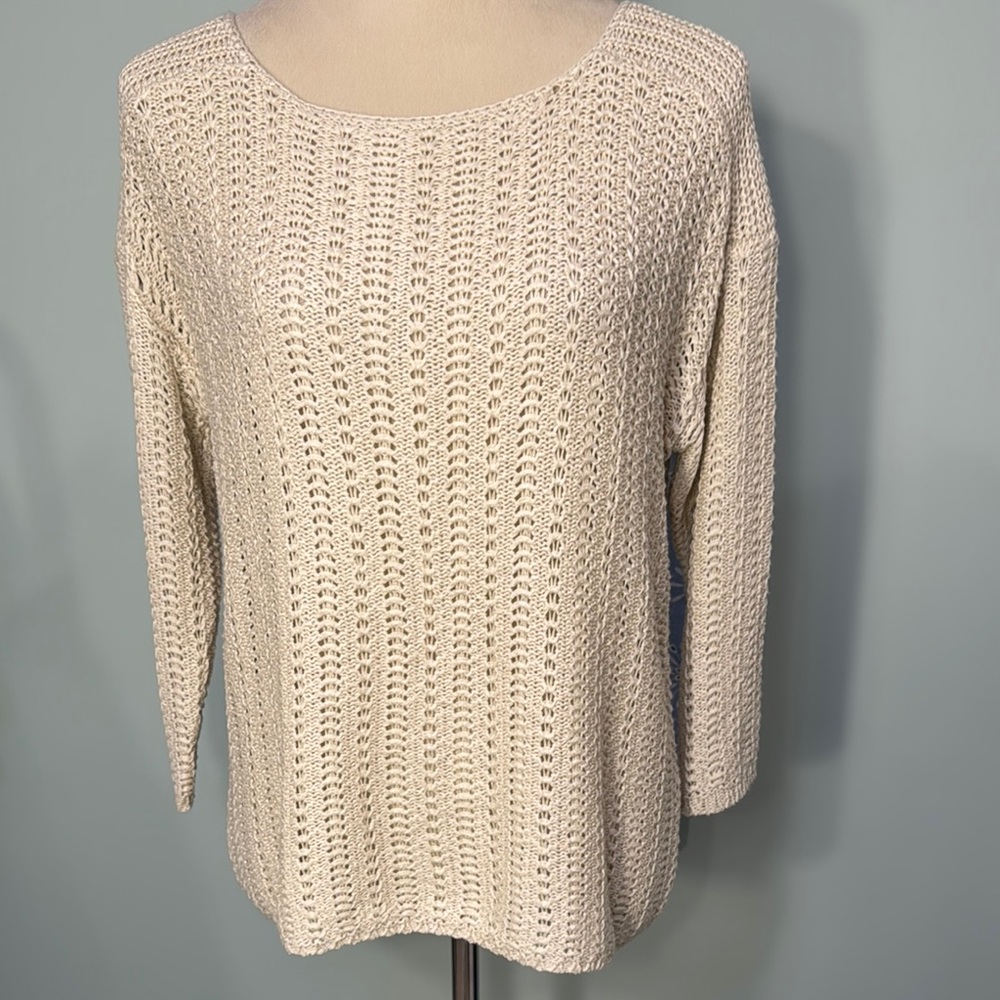 Ann Taylor NWT knit zipper back sweater Size S